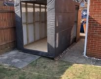 Shed build with water repellent material