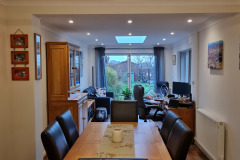 Dining room with table and chairs