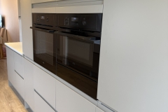 Contemporary grey green kitchen